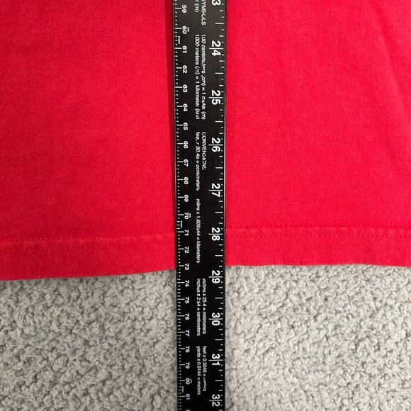 Cincinnati Reds Shirt Men L Red Short Sleeve Y2K ringer Tee - Picture 5 of 8